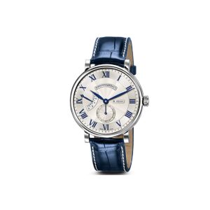 Eberhard Uomo - 8 Jours Grande Taille Meccanico Manuale 41mm Bianco Blu
