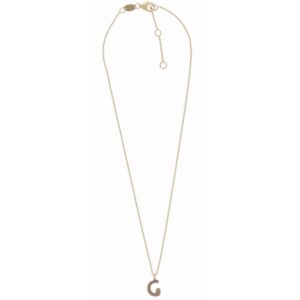 Collana Pesavento Girocollo In Argento Dorato Con Lettera G Polvere Gialla - Silu Gioielli