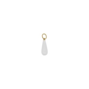 Charm Goccia Giada White Rue Des Mille - Silu Gioielli