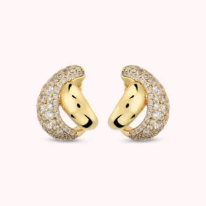 Orecchini a Intreccio in Pavé di Cubic Zirconia