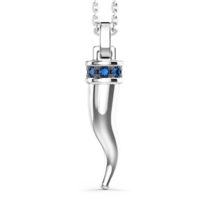 Collana Zancan in argento con pietre naturali blu