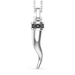 Collana Zancan in argento con pietre naturali nero